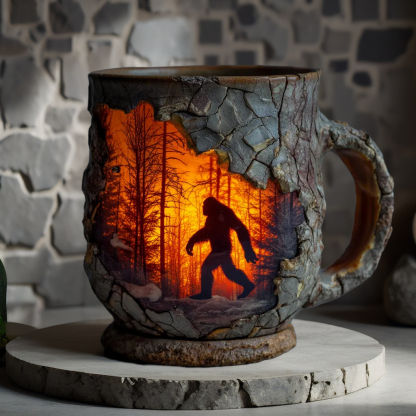 🏆Almost Gone-⚡2025 USA New Bigfoot Forest Fire Mug